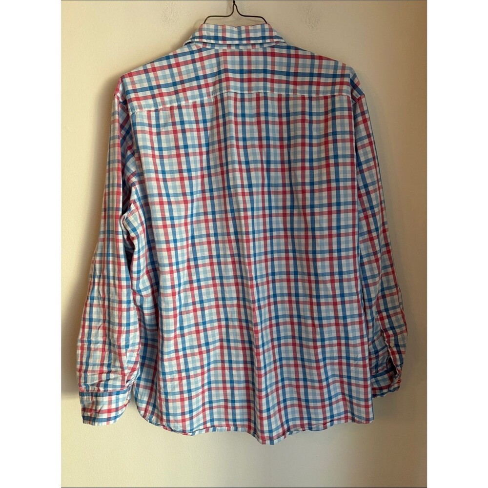 Vineyard Vines Cooper Classic fit linen cotton plaid men’s preppy button down XL - Picture 6 of 7